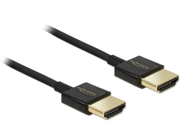 Delock HDMI-kabel 1.5m svart