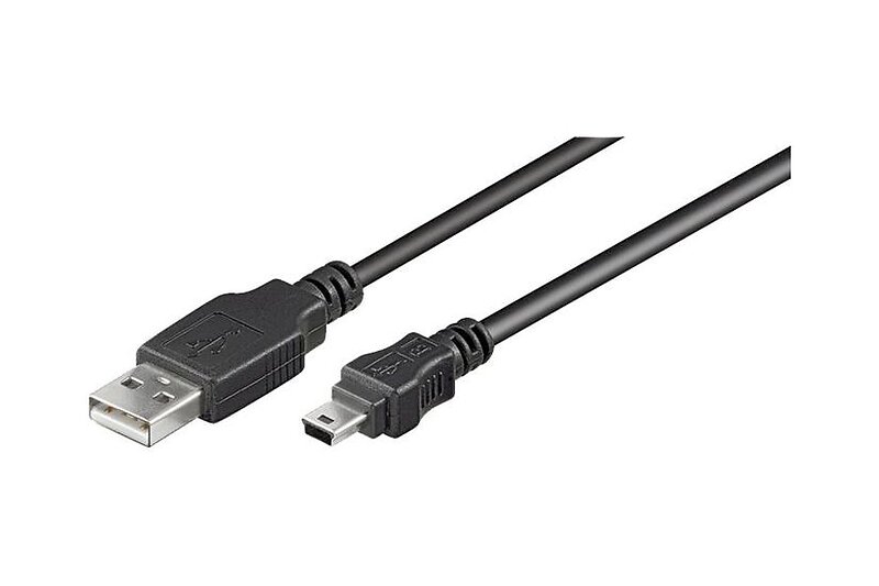 Goobay USB-A till Ström DC jackstik 5,5 mm svart 0.5m Strömkabel