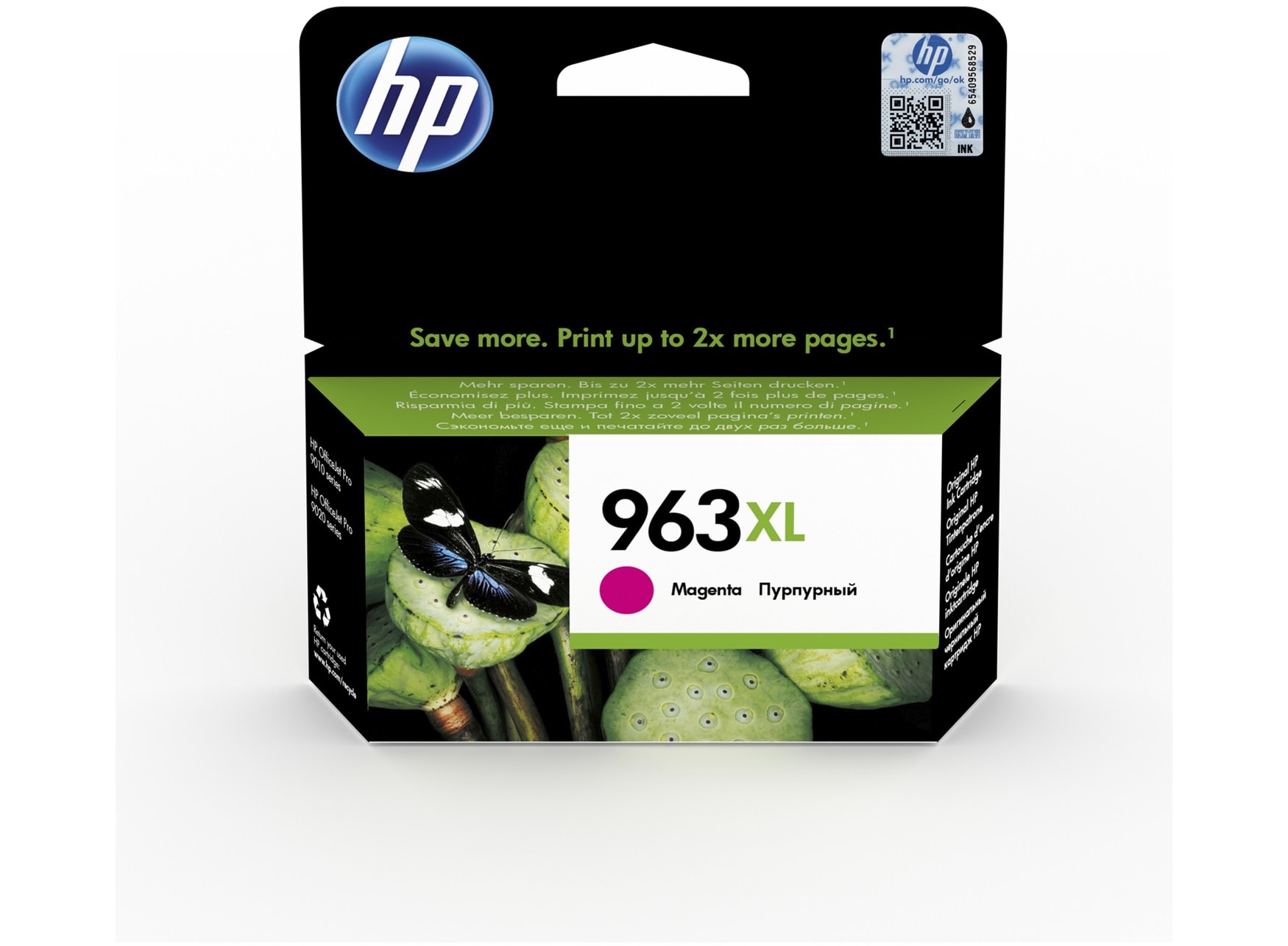 HP 963XL Magenta 1600 sidor bläck 3JA28AE