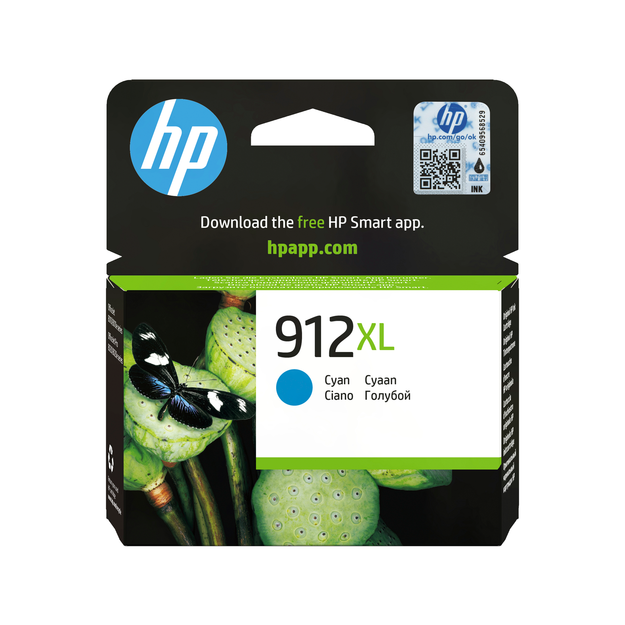 HP 912XL Cyan 825 sidor bläck 3YL81AE