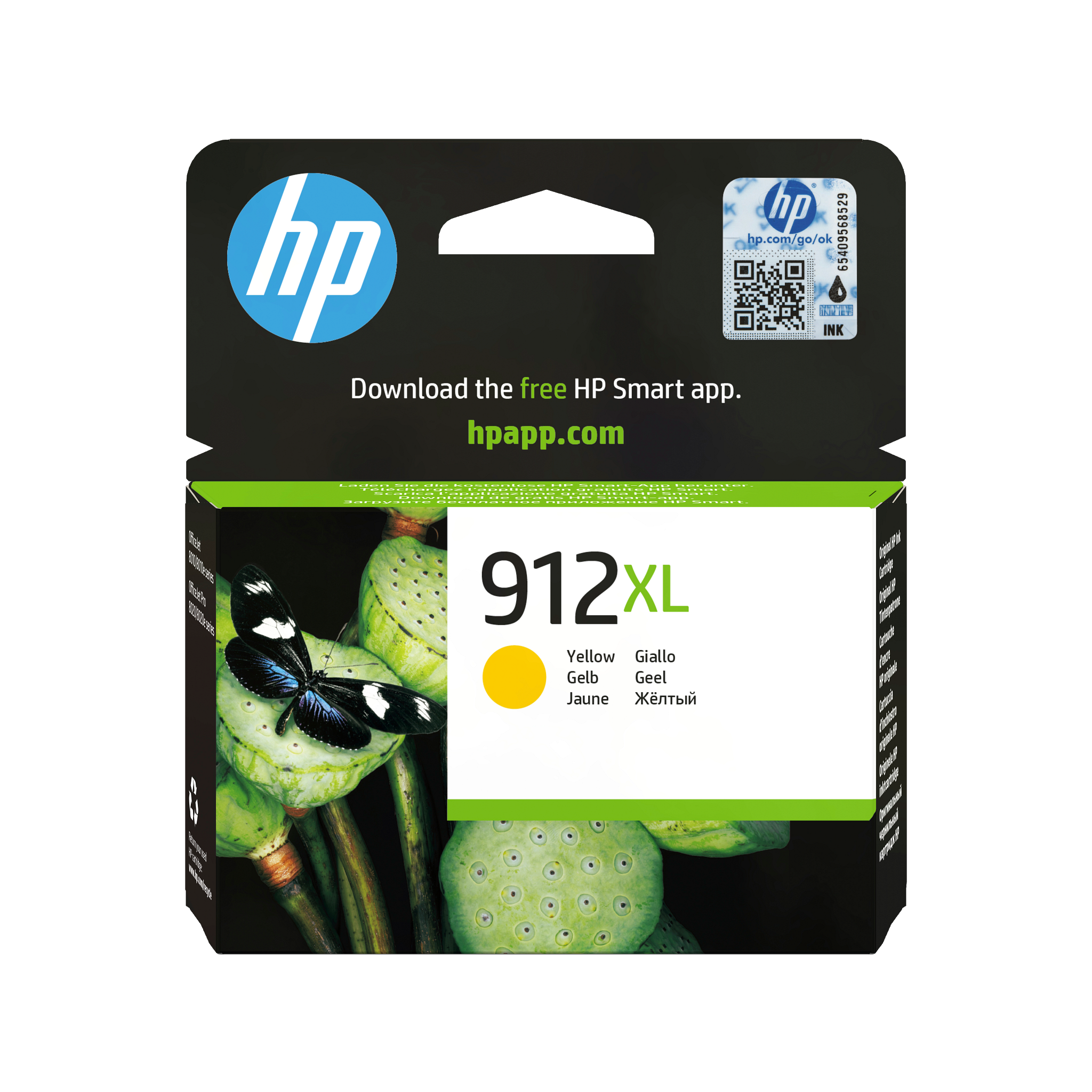 HP 912XL Gul 825 sidor bläck 3YL83AE