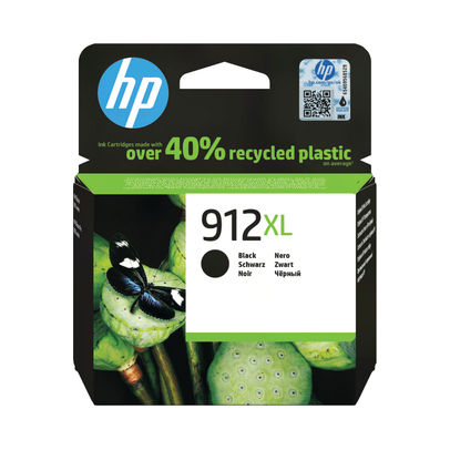 HP 912XL svart 825 sidor bläck 3YL84AE