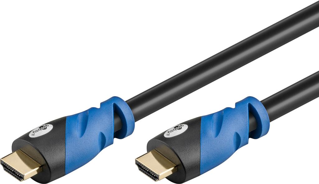 goobay HDMI-kabel med Ethernet 1m svart