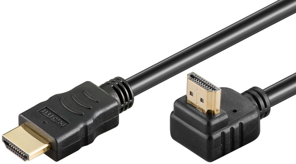 goobay HDMI-kabel med Ethernet 2m svart