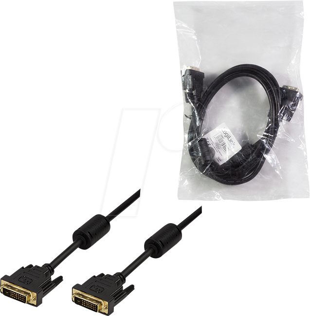 LogiLink Videoadapterkabel 3m svart