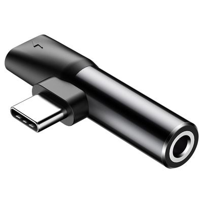 Baseus CATL41-01 kabel könsskifter Type-C Type-C / 3.5 mm svart