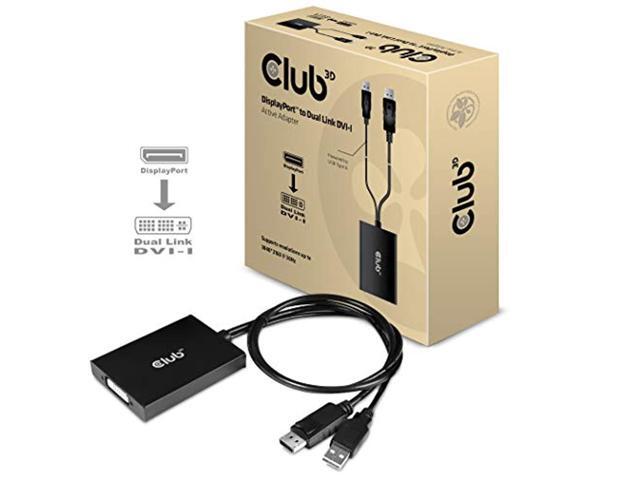 Club 3D CAC-1010 DisplayPort 1.2a till DVI adapterkabel svart