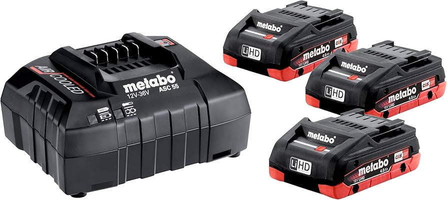 Metabo BASIC SET 3 X LIHD 4.0 AH Li-ion 4Ah