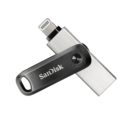 SanDisk iXpand Go 256GB USB 3.0 / Apple Lightning USB stick svart Silver