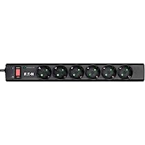 Eaton Protection Strip PS6D Strömstödsbeskytter 6-kontakt 10A svart