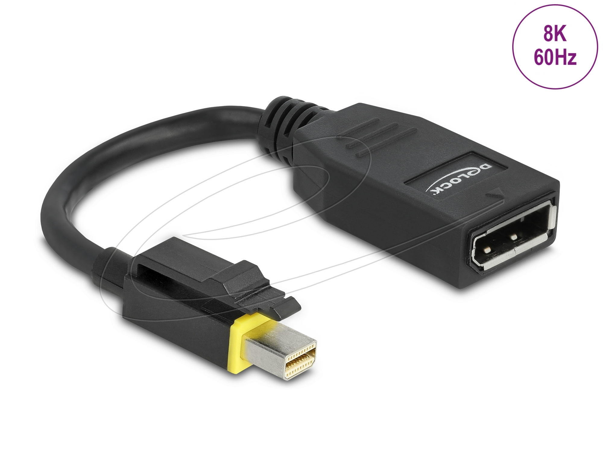 Delock DisplayPort adapter 15cm svart
