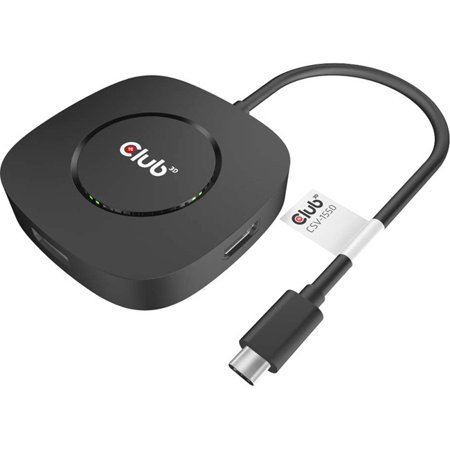 Club 3D CSV-1550 USB-C gen 1 till 3xDisplayPort videoadapter svart
