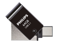 Philips FM64DC152B 64GB USB 3.1 / USB-C USB stick svart Silver