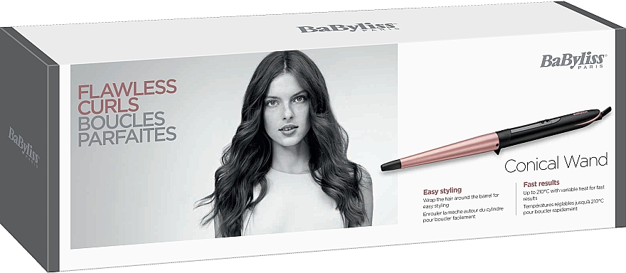 BaByliss C454E Kröllejern svart Pink