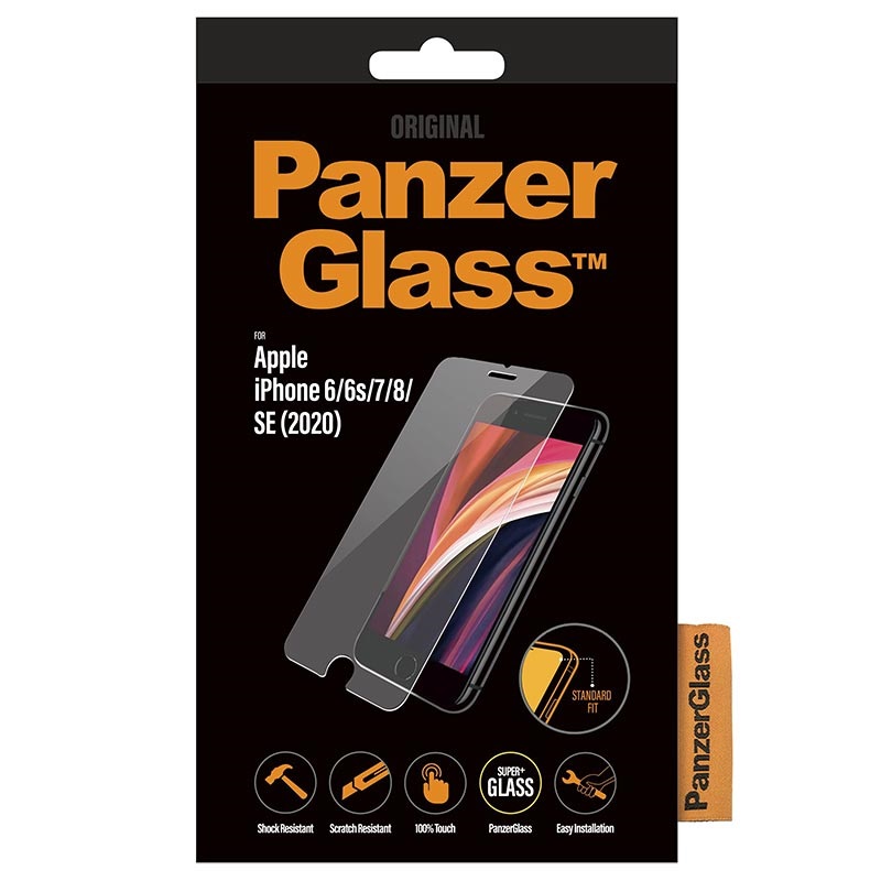 PanzerGlass Original Krystalklar Transparent Apple iPhone 6, 6s, 7, 8, SE (2. generation)