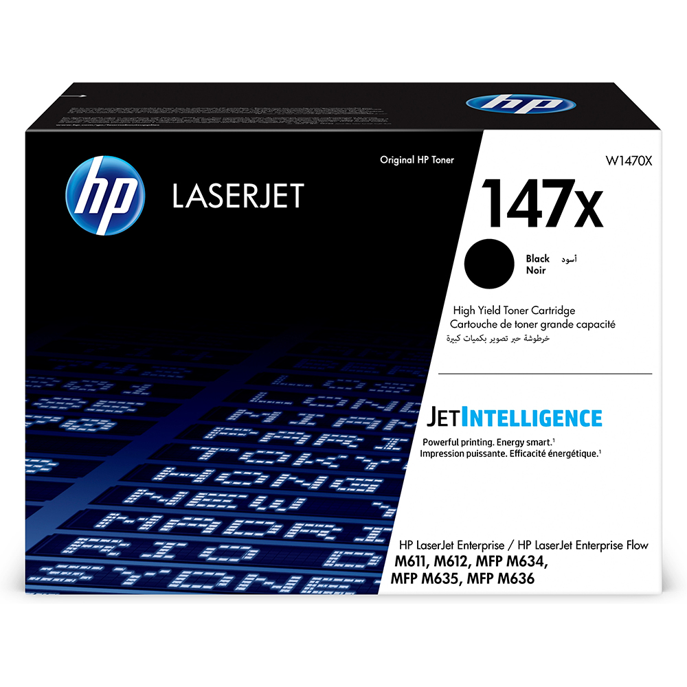 HP 147X svart 25.200 sidor Toner W1470X