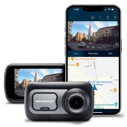 Nextbase 522GW Dashcam 2560 x 1440 svart