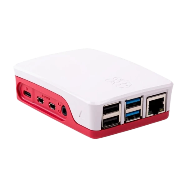 Raspberry Pi fodral röd/vit