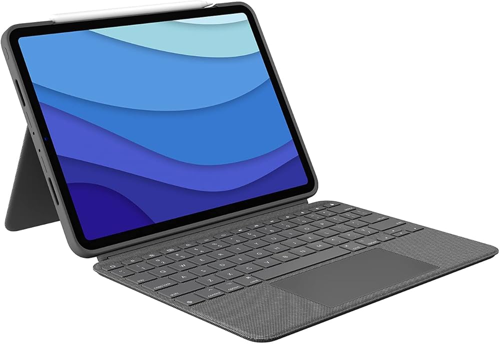 Logitech Combo Touch tangentbord och folio-kasse 5-niveau Kablet Pan Nordic Apple 10.2-inch iPad (7. generation, 8. generation, 9. generation)
