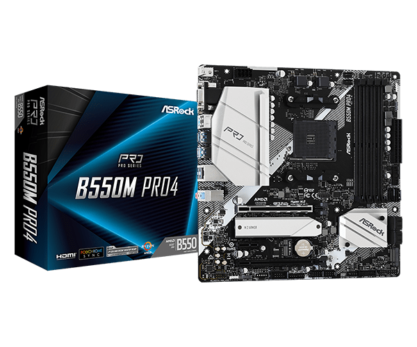 ASRock B550M Pro4 Micro-ATX AM4 AMD B550
