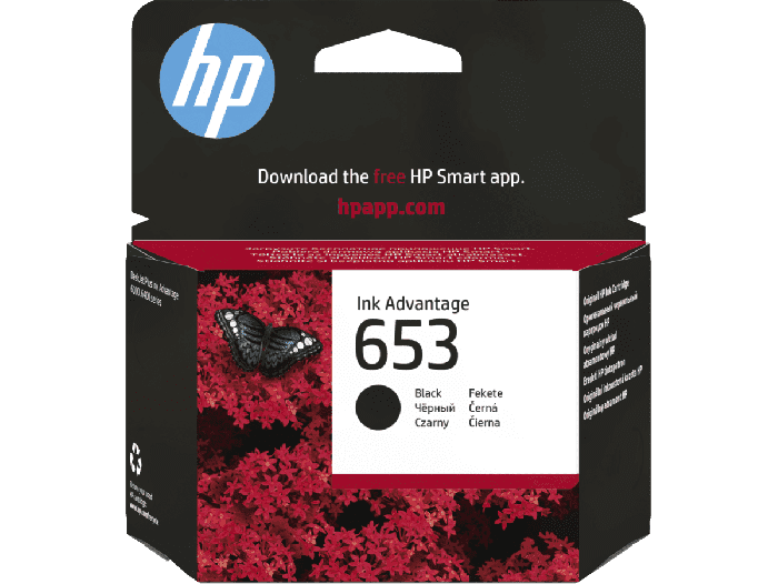 HP 653 svart 360 sidor bläck 3YM75AE