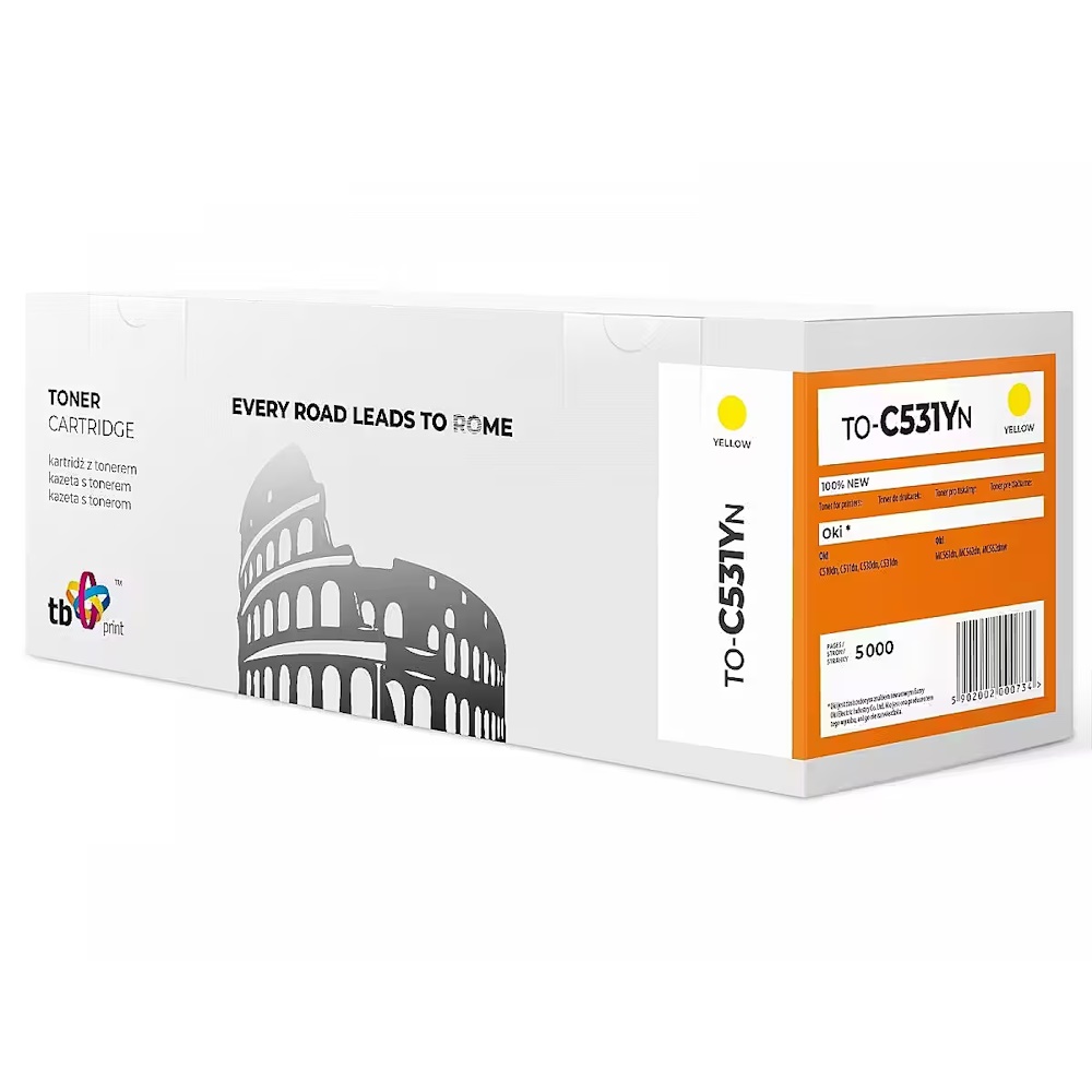 TB Print Gul 5000 sidor Toner TO-C531Yn