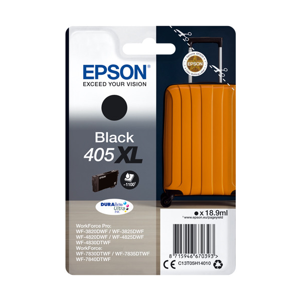 Epson 405XL svart 1100 sidor bläck C13T05H14010