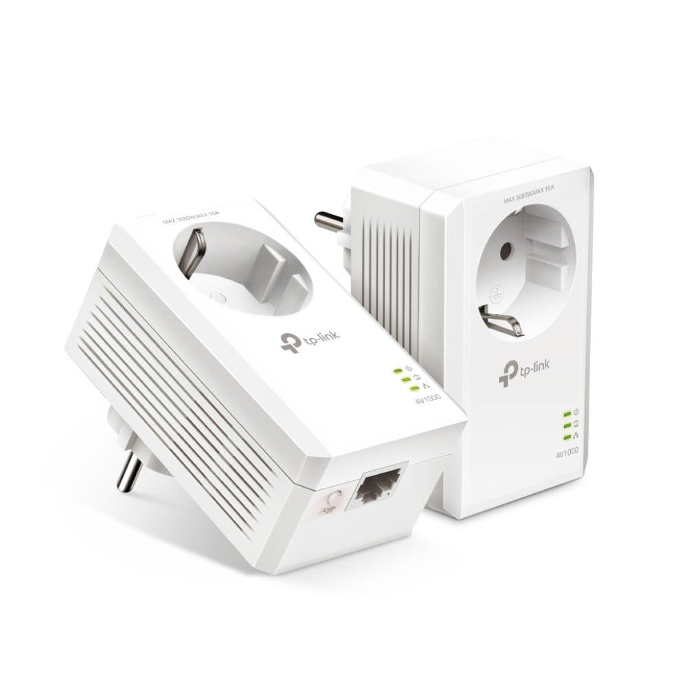 TP-Link Powerline TL-PA7017P AV1000 Passthrough Bro 1Gbps Kabling