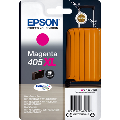 Epson 405XL Magenta 1100 sidor bläck C13T05H34010