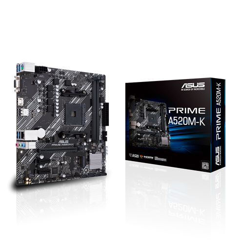ASUS PRIME A520M-K Micro-ATX AM4 AMD A520