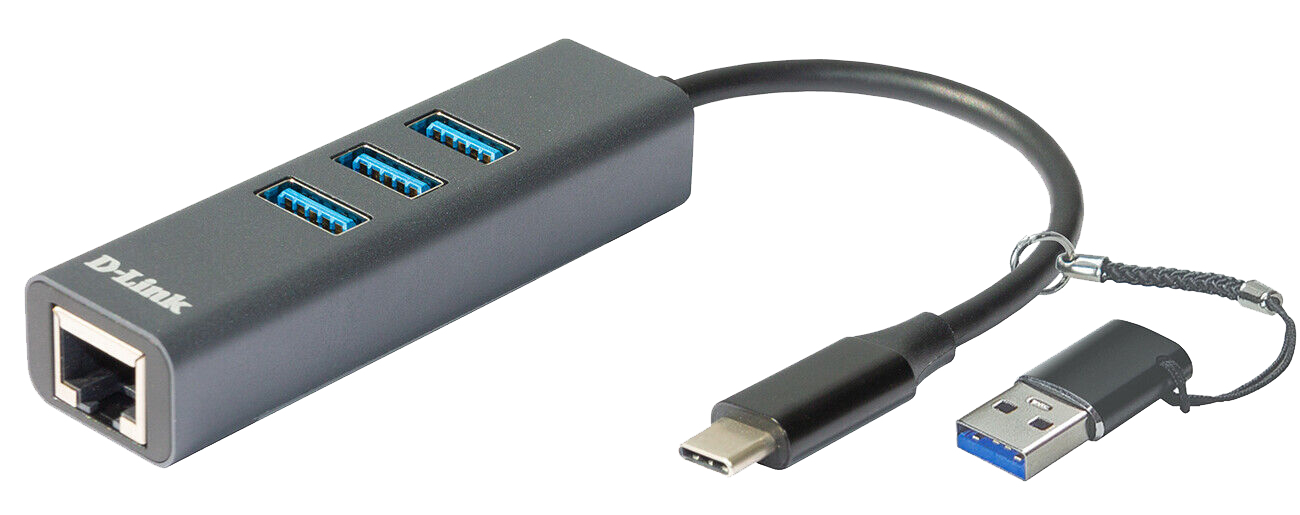 D-Link Netvärksadapter USB-C / Thunderbolt 3 Kabling