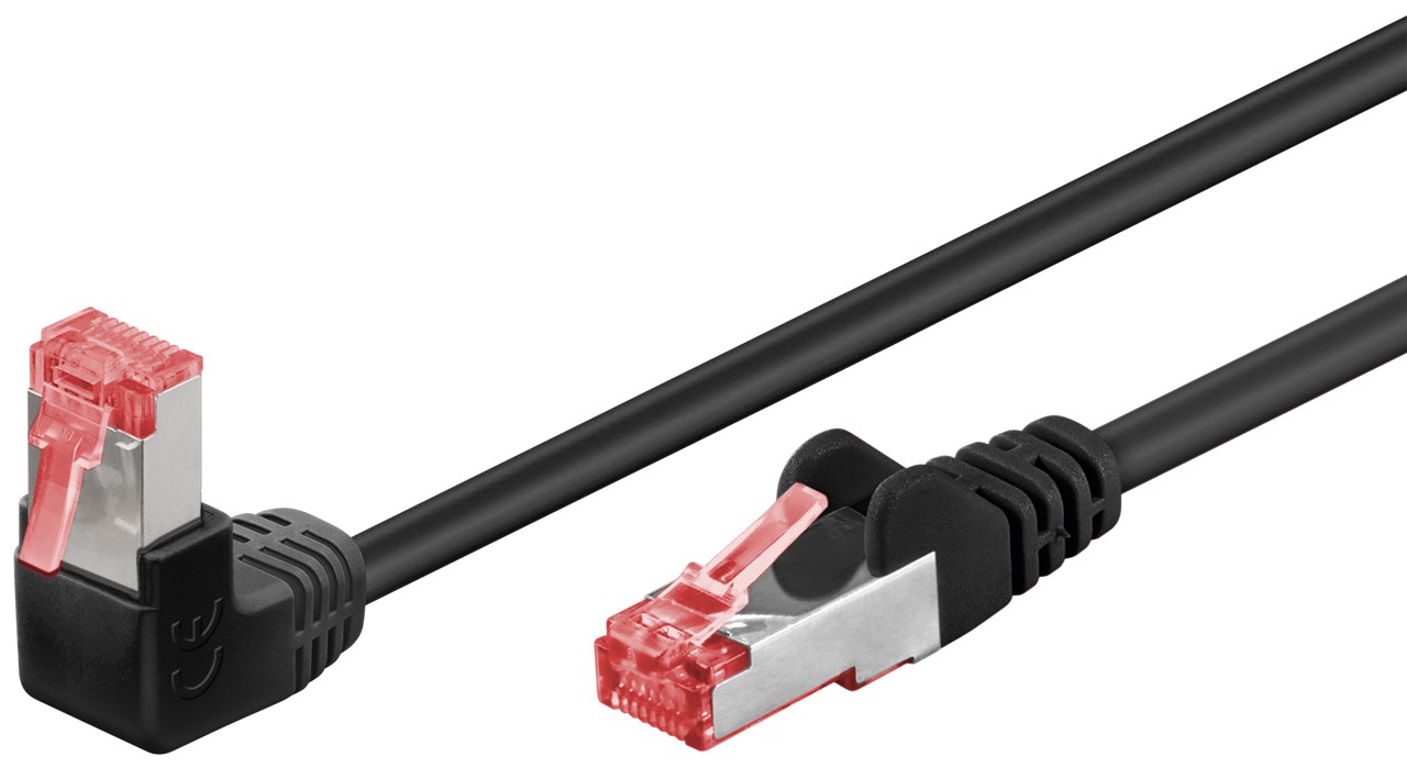 Goobay 51541 CAT 6 S/FTP CU 0,25m svart