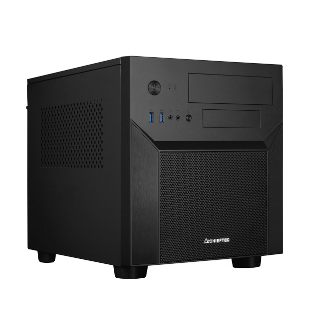 Chieftec Mesh Series CI-02B-OP Tower Micro ATX strömförsörjning svart