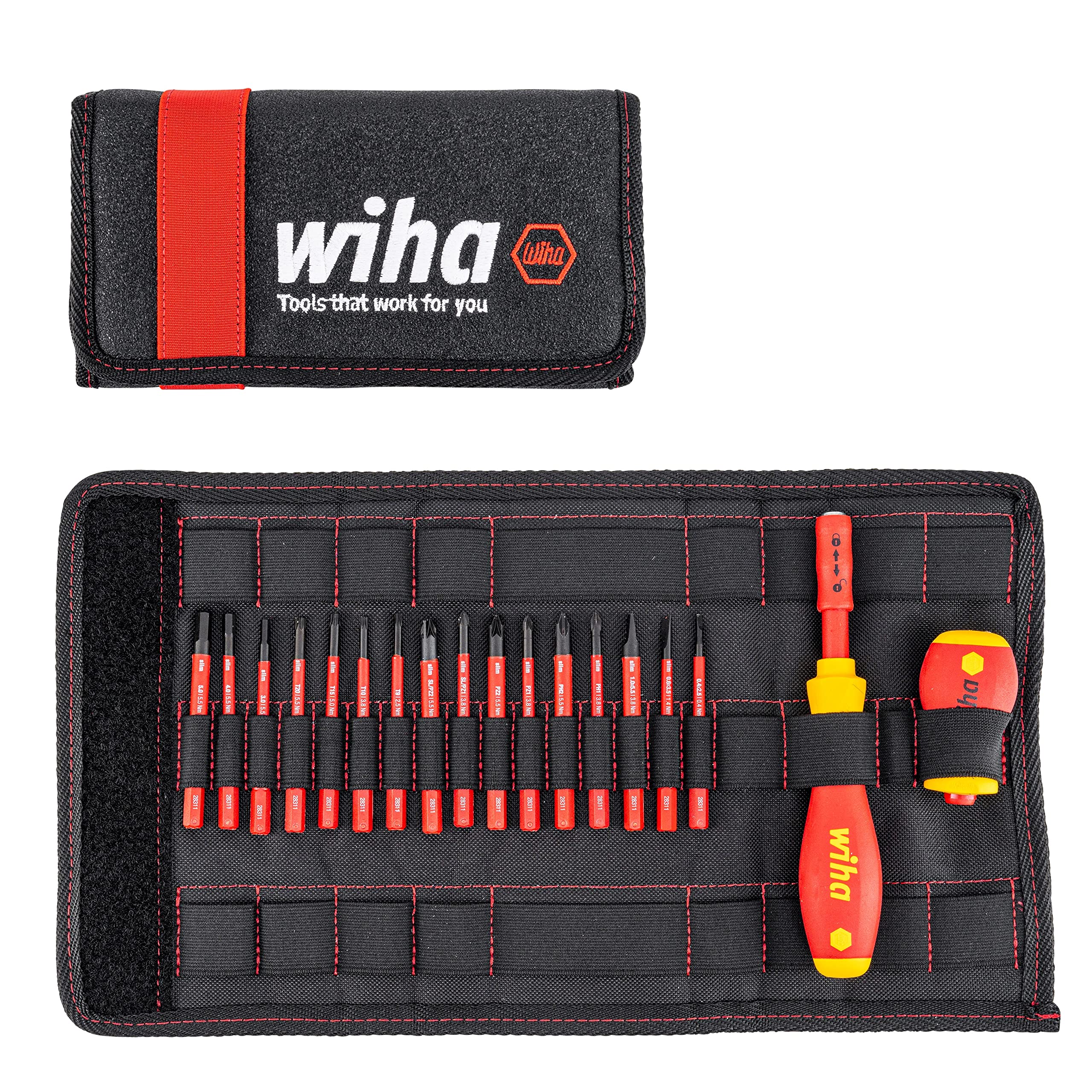 Wiha slimVario Starter Set 2831 Skrueträkkerbitsät 19 Dele