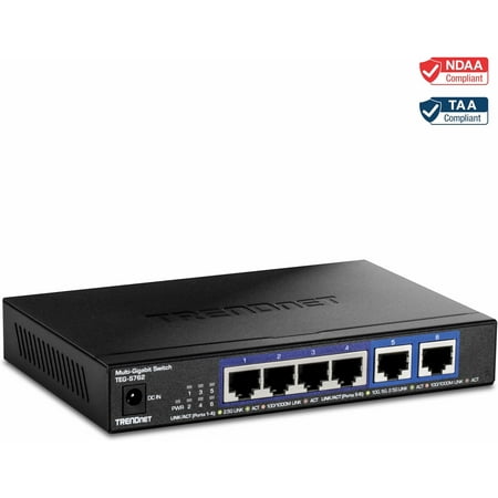 TRENDnet TEG-S762 Switch 6-porte 2x 10 Gigabit 4x 2.5 Gigabit