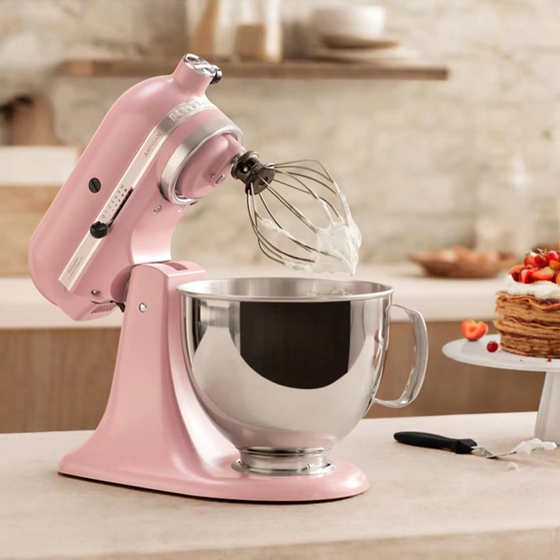 KitchenAid Artisan 5KSM175PSEDR Kökkenmaskine Törret rose