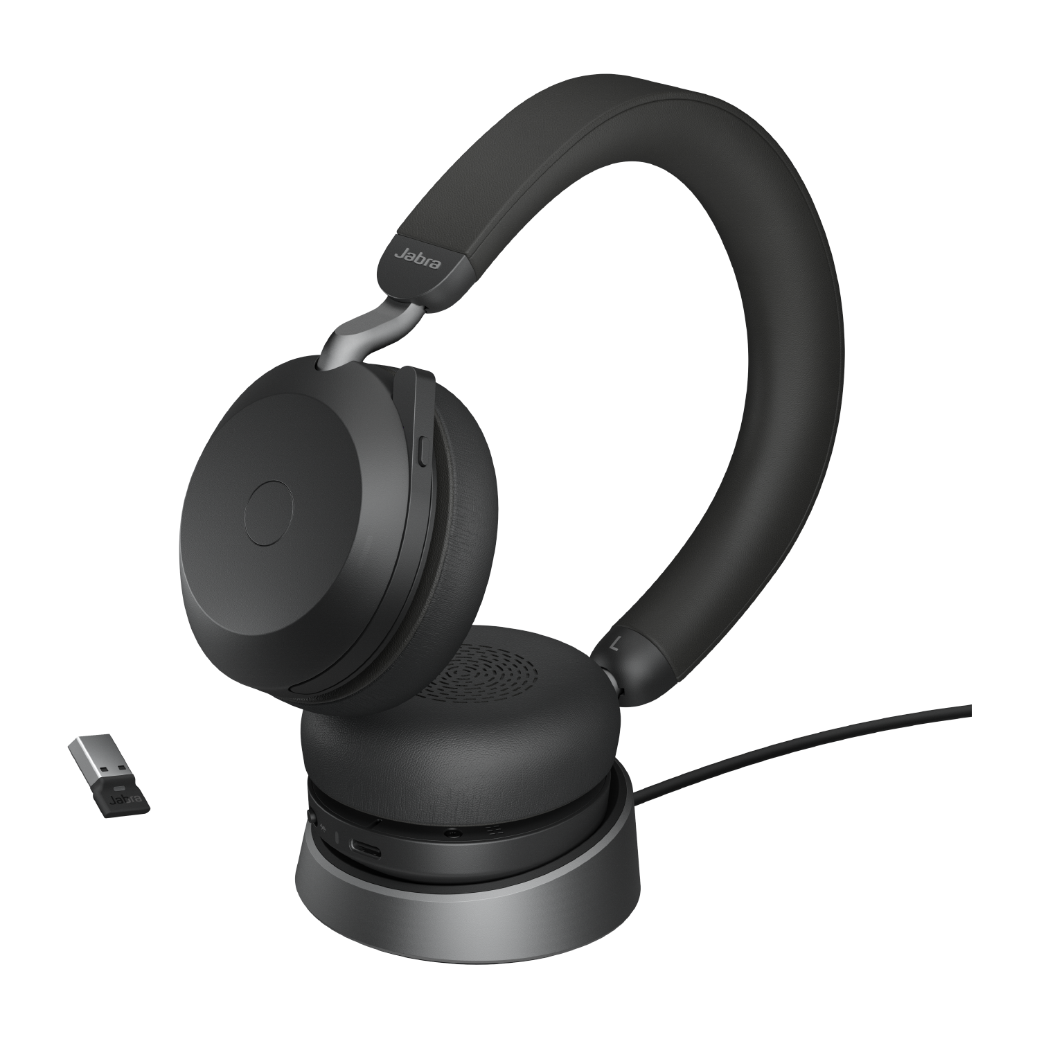 Jabra Evolve2 75 trådlös hörlurar svart