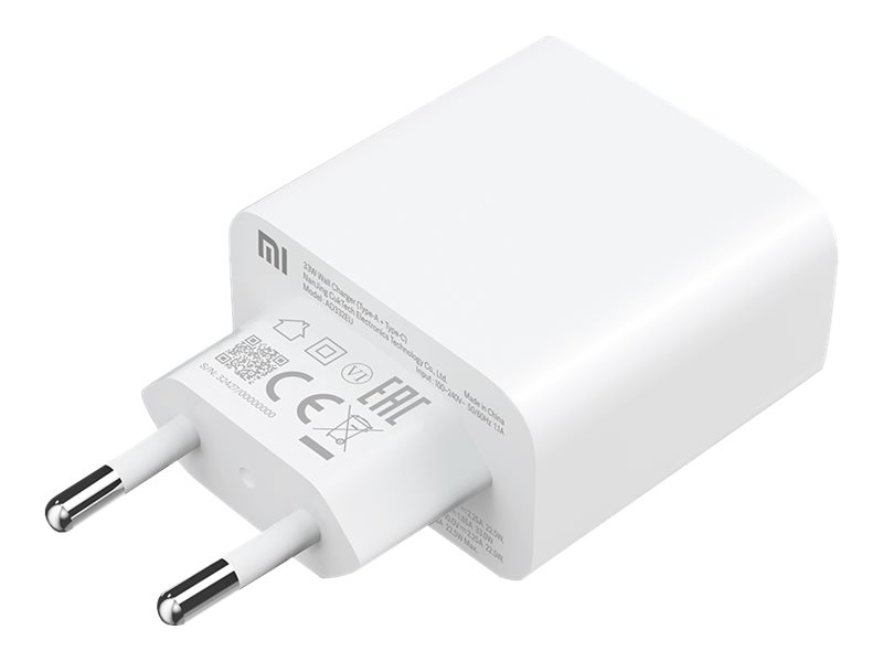 Xiaomi Mi Adapter 33Watt 1xUSB-A 2.0 1xUSB-C