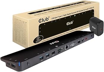 Club 3D CSV-1564W65 USB-C Dockingstation med 65W strömförsörjning svart