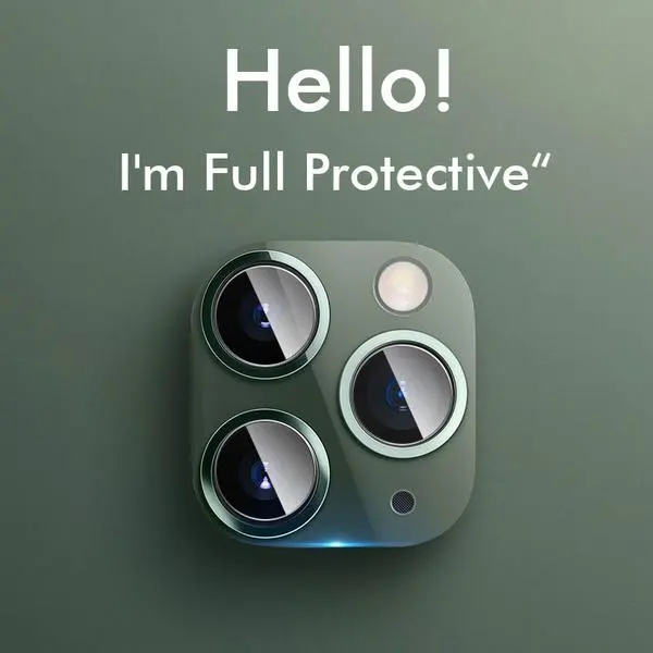 Full  kameraskydd för IPhone 11grön