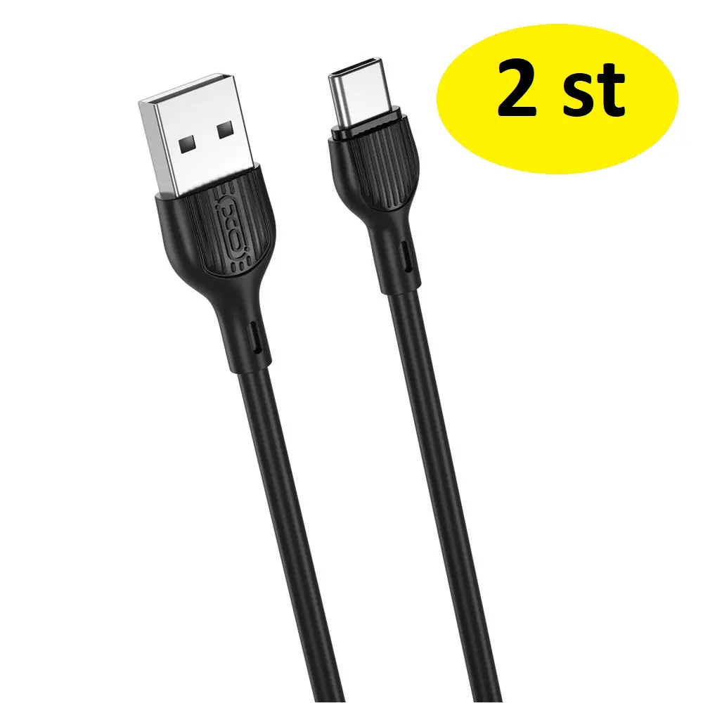 2-pack 2 m XO hög kvalitet usb-c-kabel