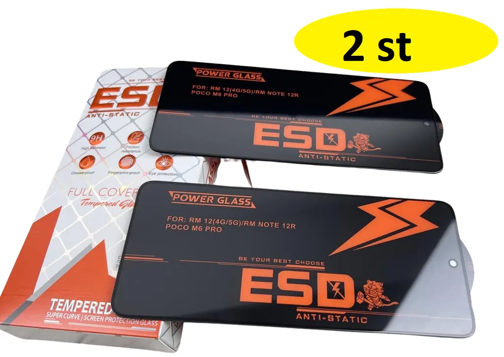 2-pack ESD extra starka heltäckande Skärmskydd för iPhone XR/11