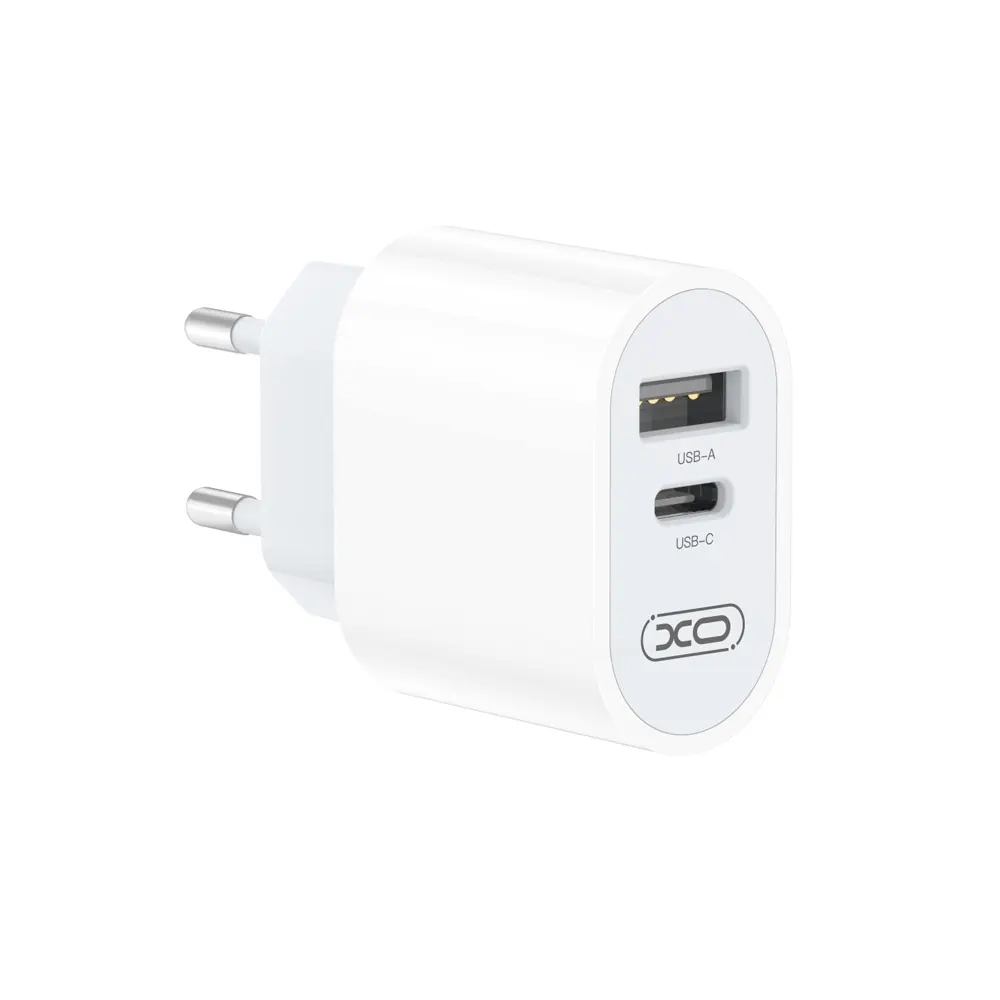 Dual-port laddare 1x USBA 1x USB-C