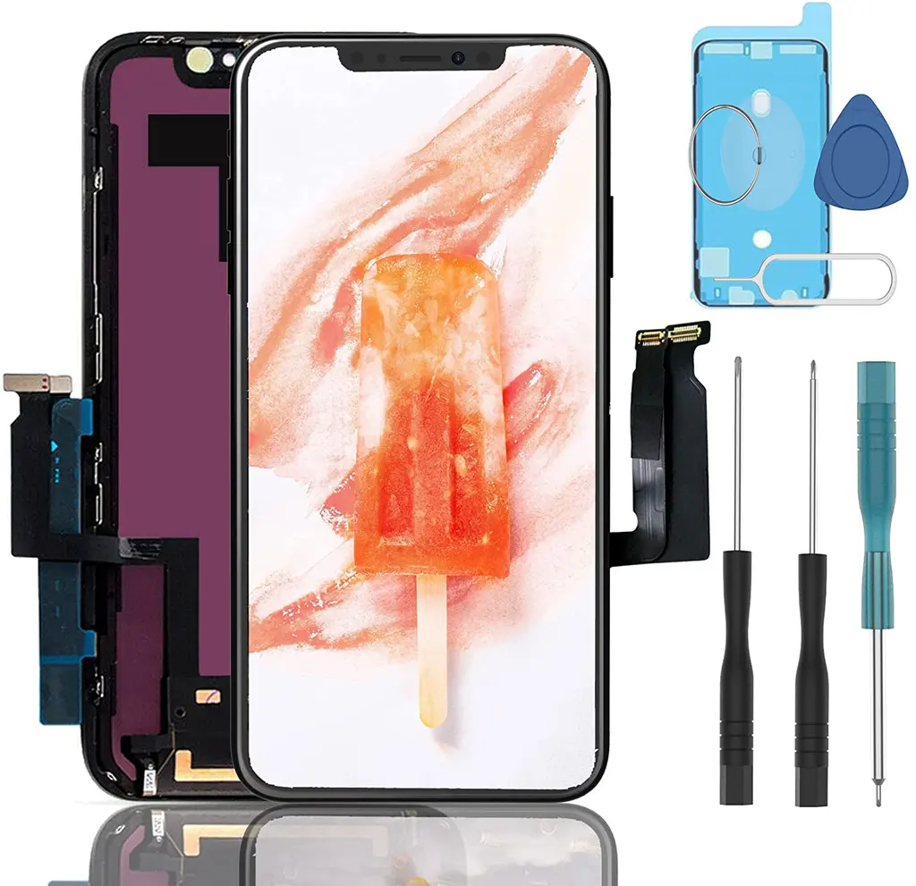 Ersättning iphone 11 skärm med reparationsverktyg Vattentätt lim