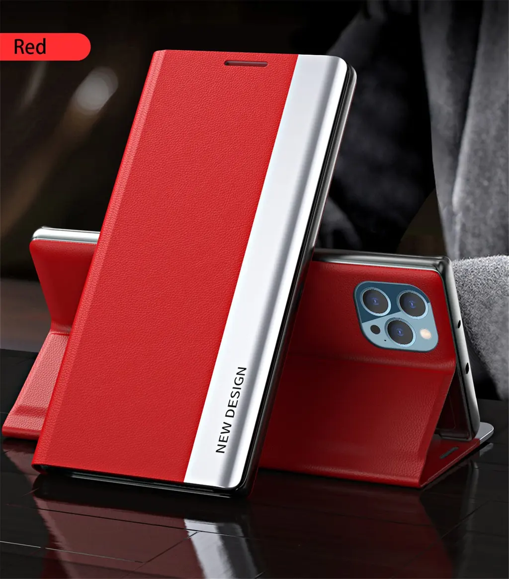 Magnetisk Flipfodral för iphon 14 – Röd