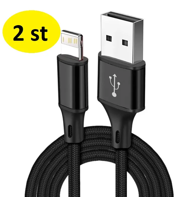 3 st hög kvalitet 1 m  usb-c svart
