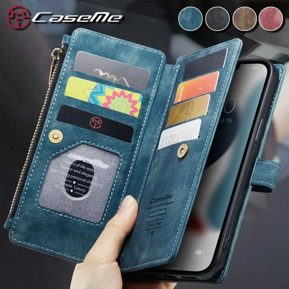 caseme c30 med 10 korthållare  för iphone 14 plus grön
