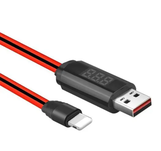 Hoco Lightning iPhone USB -kabel med LED -display timer